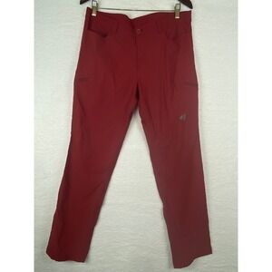Eddie Bauer First Ascent Guide Pants Womens 12 Red Hiking Technical Outdoor
